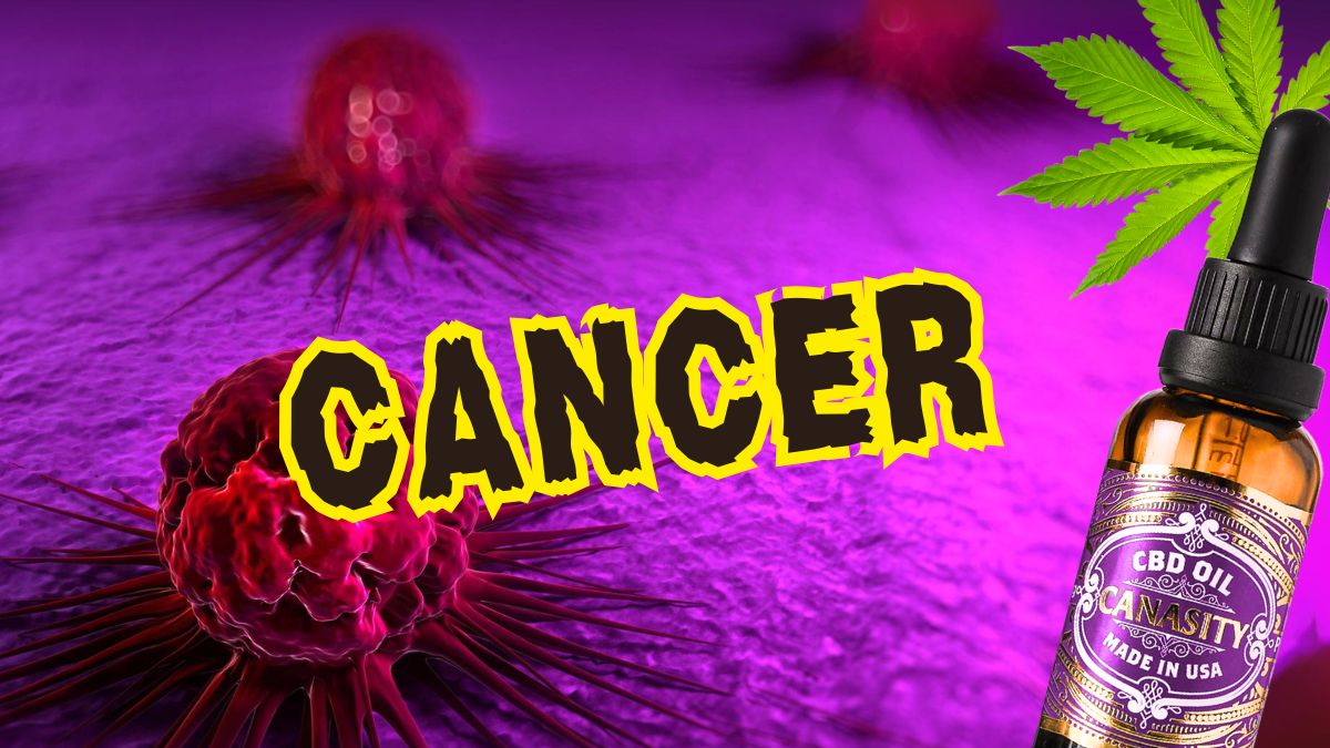 Mâna unui apropiat ținând mâna unei persoane care caută sprijin în lupta împotriva cancerului, cu o lumină blândă și o sticlă de ulei de CBD în fundal.