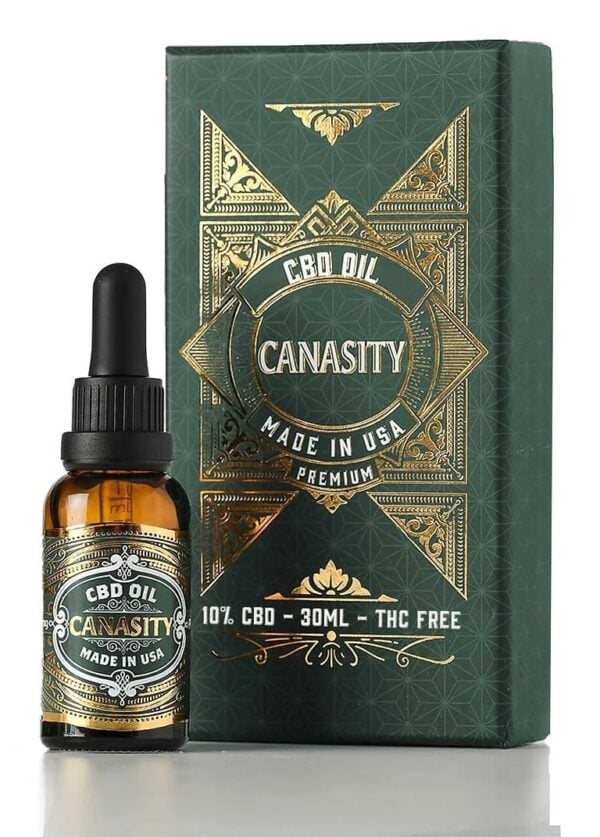 Ulei CBD 10% Spectru Larg Canasity — flacon cu pipetă