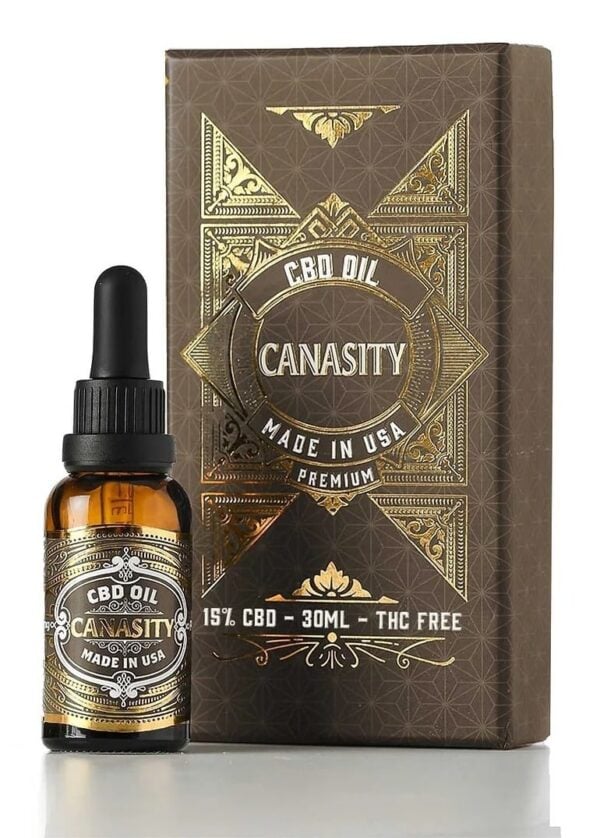 Ulei CBD 15% Spectru Larg Canasity — flacon cu pipetă