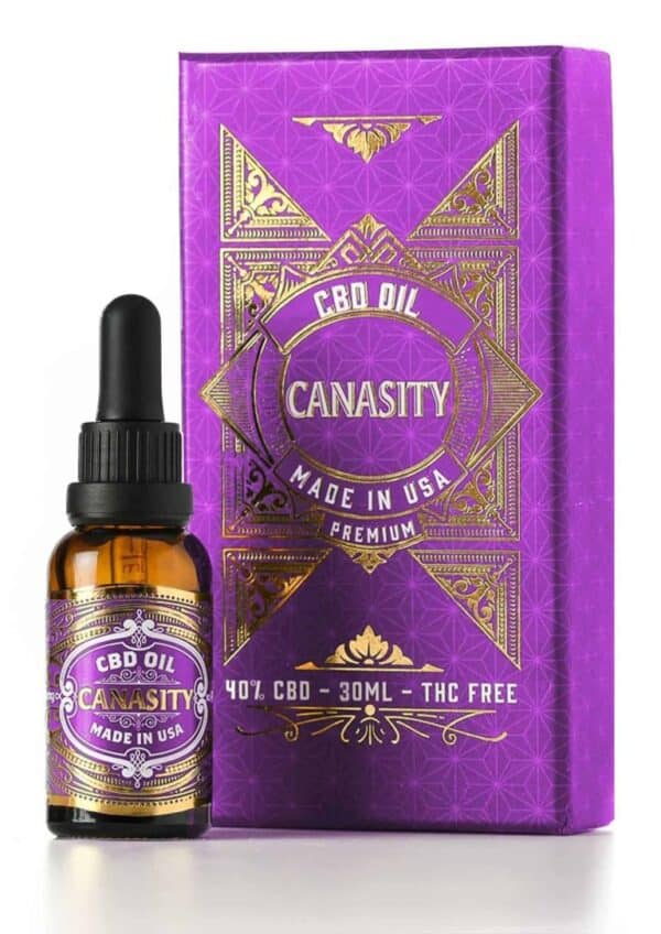 Ulei CBD Canasity 40% cu spectru larg, flacon de 30 ml